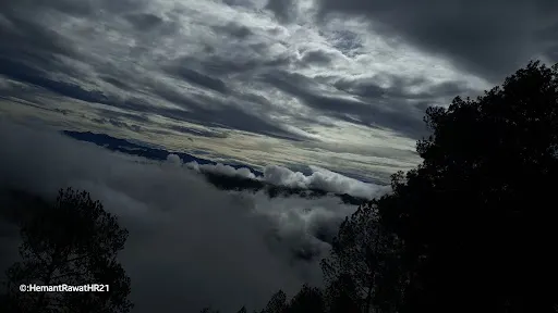 Sky with dark clouds